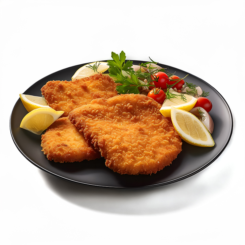 Schnitzel und internationale Gerichte